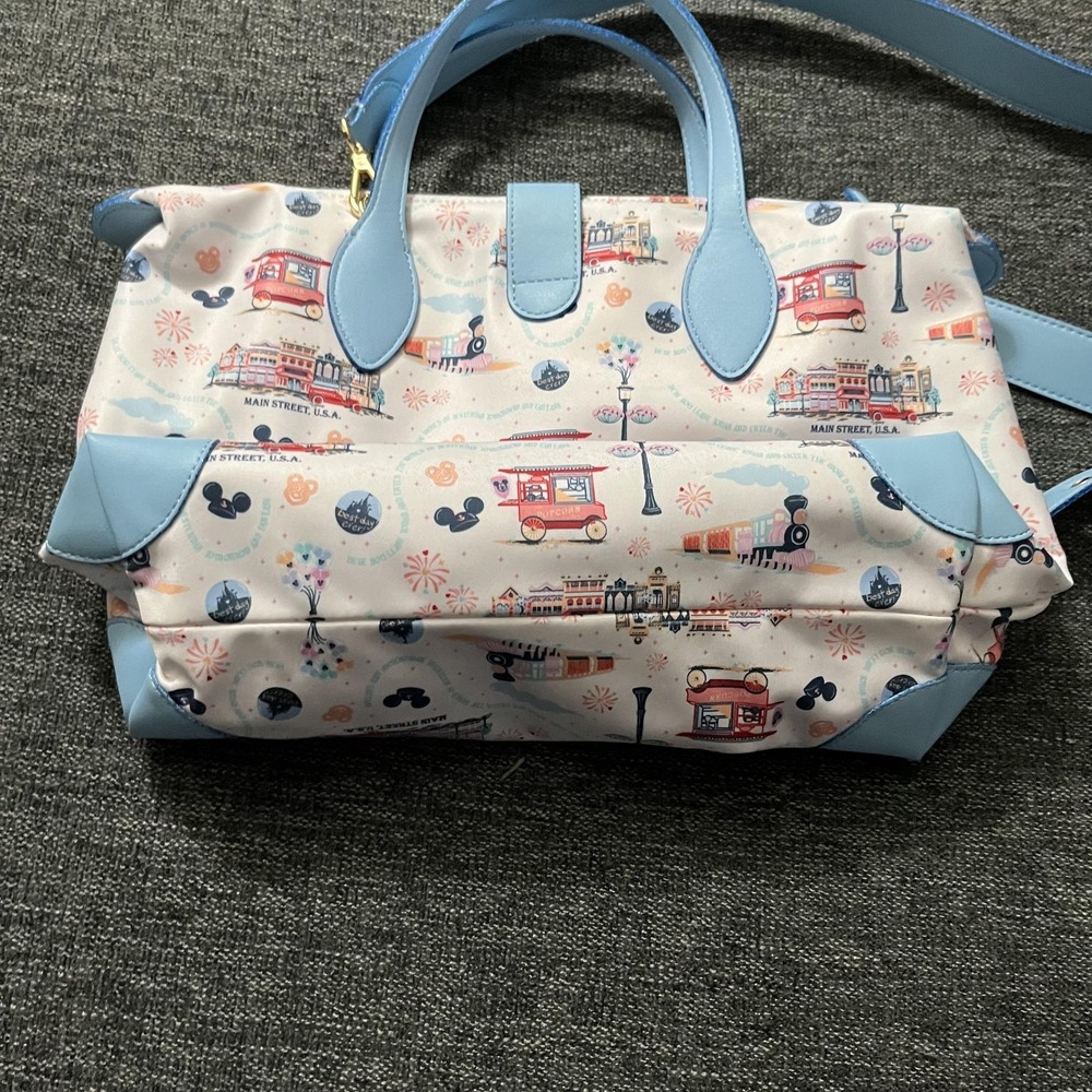 Disney Parks Stoney Clover Lane Satchel Bag Womens Medium Main Street Print - Picture 7 of 10
